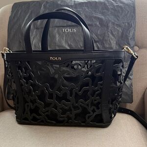 Tous Black Cutout Tote Bag